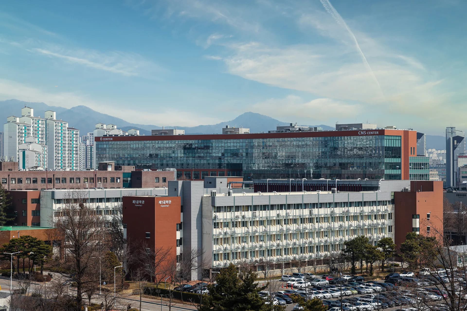 Research buildings on the Suwon Natural Sciences campus of Sungkyunkwan University